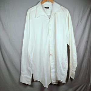 EQUILIBRIO ITALIA White Long Sleeve Button Up Dress Shirt 100% Cotton no size